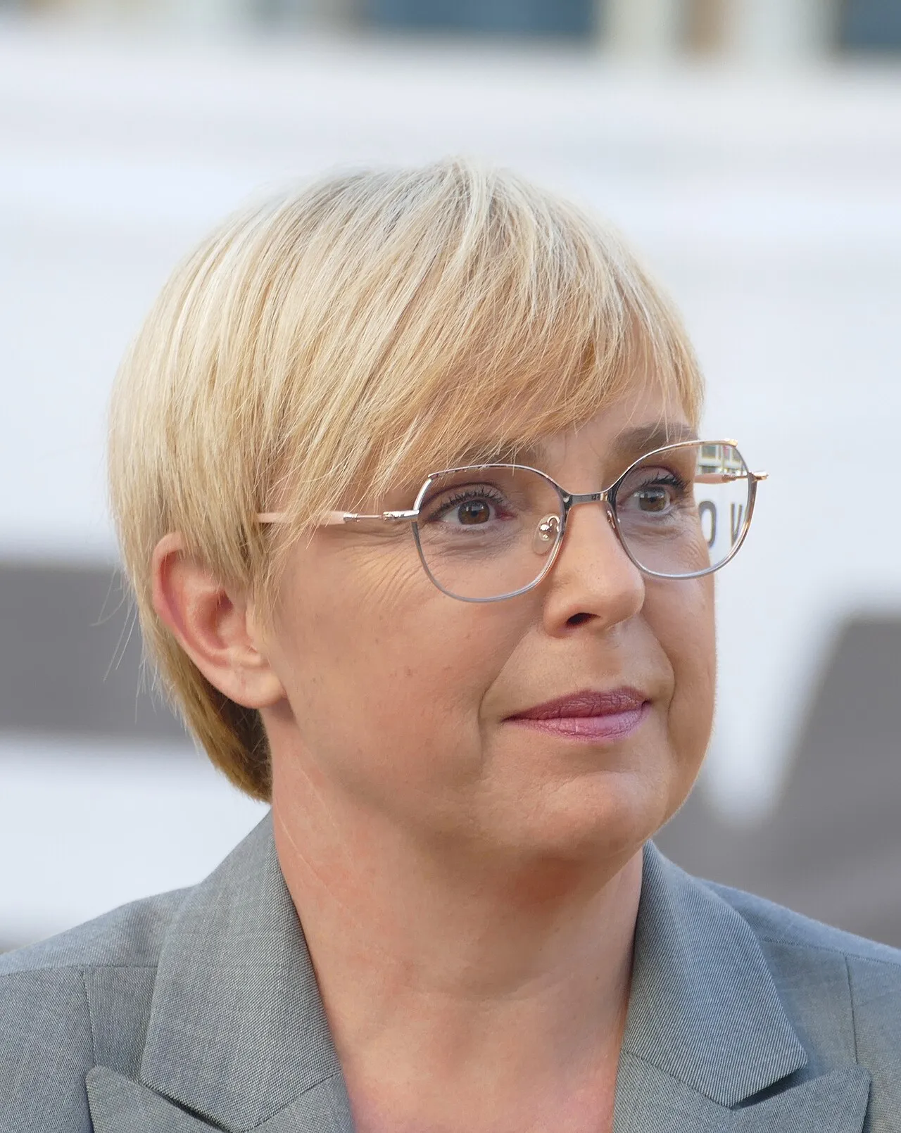 Nataša Pirc Musar, presidente van Slovenië, die de top van de Arraiolos-groep in Ljubljana gastheer was